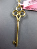LARGE .18CT FANCY YELLOW DIAMOND 18KT YELLOW GOLD 3D KEY TO YOUR HEART PENDANT