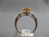 1.82CT DIAMOND & AAA CITRINE 14KT WHITE GOLD CLASSIC LOVE KNOT FRIENDSHIP RING