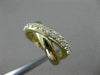 ESTATE WIDE .70CT ROUND DIAMOND 14K YELLOW GOLD 3D X LOVE INFINITY LOVE FUN RING