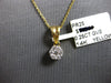 .25CT DIAMOND 14KT YELLOW GOLD CLASSIC CLUSTER FLOWER INVISIBLE FLOATING PENDANT