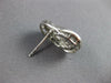 ESTATE .70CT DIAMOND 18KT WHITE GOLD BAGUETTE DOUBLE SWIRL CLASSIC STUD EARRINGS