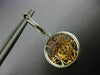 ESTATE LARGE 2.37CT WHITE & FANCY YELLOW DIAMOND 18K 2 TONE GOLD FLOWER EARRINGS