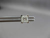 ESTATE LARGE 1.0CT PRINCESS DIAMOND 14KT WHITE GOLD STUD EARRINGS 5mm #23819