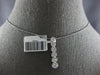 ESTATE .50CT DIAMOND 14K WHITE GOLD CLUSTER FLOWER JOURNEY LOVE FLOATING PENDANT
