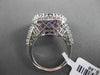 ESTATE LARGE 6.41CTW DIAMOND & AAA AMETHYST 14KT WHITE GOLD FILIGREE OVAL RING