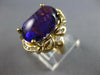 LARGE 9.2CT DIAMOND & AAA AMETHYST 14KT YELLOW GOLD OVAL & ROUND FUN RING #27711
