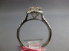 1.5CT WHITE & FANCY YELLOW DIAMOND 18K WHITE GOLD SOLITAIRE HALO ENGAGEMENT RING