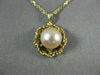ANTIQUE AAA SOUTH SEA PEARL 14KT YELLOW GOLD 3D OPEN FILIGREE PENDANT #20535