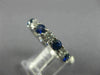 2.81CT DIAMOND & AAA SAPPHIRE 14K WHITE GOLD ETERNITY WEDDING ANNIVERSARY RING
