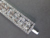 ESTATE LARGE 9.93CT DIAMOND 18KT WHITE GOLD 3D CLASSIC ETERNITY TENNIS BRACELET