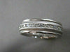 ESTATE WIDE 1.11CTW DIAMOND 14K WHITE GOLD MENS WEDDING RING 7MM SIZE 10.0 16847