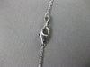 ANTIQUE 2.0CT DIAMOND 14KT WHITE GOLD FLOWER CLUSTER BY THE YARD NECKLACE #2676
