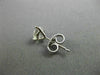 ESTATE .96CT ROUND DIAMOND 14KT WHITE GOLD CLASSIC 3 PRONG STUD EARRINGS #25837