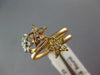 ESTATE WIDE .23CT DIAMOND 18KT TRI COLOR GOLD 3D MULTI STAR FLEXIBLE FUN RING