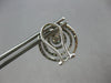 LARGE 1.60CT DIAMOND 14KT WHITE GOLD 3D MULTI CIRCULAR CLIP ON EARRINGS #27976