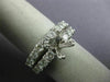 ESTATE 1.0CT DIAMOND 14KT WHITE GOLD SEMI MOUNT WEDDING BAND ENGAGEMENT RING SET