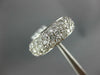 ESTATE WIDE 3.50CT DIAMOND 14KT WHITE GOLD PAVE ETERNITY ANNIVERSARY RING #1351
