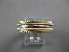 ESTATE WIDE HANDCRAFTED 14KT 2 TONE GOLD SOLID WEDDING ANNIVERSARY RING #28022