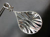 ESTATE LARGE 1.30CT DIAMOND 14K WHITE GOLD 3D TEAR DROP CLIP ON HANGING EARRINGS