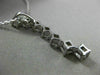 ESTATE .95CT PRINCESS CUT DIAMOND 14KT WHITE GOLD 7 STONE JOURNEY PENDANT #18529