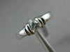 ESTATE .25CT ROUND DIAMOND 14KT WHITE GOLD SOLITAIRE SEMI BEZEL ENGAGEMENT RING