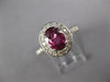LARGE 2.36CT DIAMOND & AAA PINK TOURMALINE 14KT WHITE GOLD OVAL ENGAGEMENT RING
