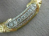 ESTATE WIDE 1.65CT DIAMOND 18KT TRI COLOR GOLD GRADUATING BAMBOO NECKLACE #21430