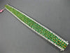 ESTATE LARGE 8.08CT DIAMOND & AAA EMERALD 18KT TWO TONE GOLD 3D TENNIS BRACELET