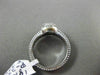 ESTATE .25CT OLD MINE DIAMOND 18KT WHITE GOLD FILIGREE MILGRAIN ENGAGEMENT RING