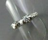ESTATE .46CT DIAMOND 14KT WHITE GOLD 3 STONE SEMI MOUNT ENGAGEMENT RING #1550