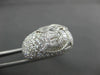 ESTATE 5.18CT ROUND & BAGUETTE DIAMOND 18K WHITE GOLD 3D INFINITY LOVE KNOT RING
