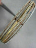 ANTIQUE WIDE 1.79CTW DIAMOND 18K TRI COLOR GOLD MULTI ROW BANGLE ONE OF A KIND!!