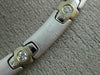 ESTATE .65CT DIAMOND 14K WHITE GOLD 3D CLASSIC SOLID ITALIAN LINK NECKLACE #9509