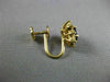 ESTATE 1.60CT DIAMOND & AAA SAPPHIRE 14K YELLOW GOLD FRENCH BACK EARRINGS #25277