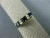 ESTATE .48CT DIAMOND & AAA SAPPHIRE 14KT YELLOW GOLD 3D THREE STONE RING #22136