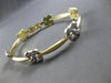 ESTATE 14KT 2 TONE GOLD 3D CLASSIC MULTI FLOWER BY THE YARD LOVE BRACELET #27943