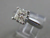 ESTATE 1.01CT PRINCESS DIAMOND PLATINUM SOLITAIRE ENGAGEMENT RING 5MM #18224