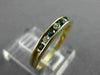 ESTATE .18CT DIAMOND & SAPPHIRE 14KT YELLOW GOLD CHANNEL ANNIVERSARY RING #18545