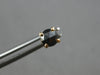 ESTATE 1.06CT BLACK DIAMOND 14KT ROSE GOLD 3D CLASSIC ROUND SCREWBACK EARRINGS