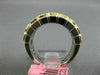 ESTATE 3.34CT WHITE & FANCY YELLOW DIAMOND 18K 2 TONE GOLD HALO ANNIVERSARY RING