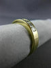 ESTATE .86CT DIAMOND 14K YELLOW GOLD 3D PRINCESS CHANNEL ANNIVERSARY RING #22474