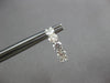 ESTATE 1.85CT DIAMOND 18KT WHITE GOLD 3D CLASSIC 5 STONE HUGGIE FUN EARRINGS