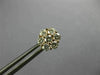 ESTATE 1.0CT DIAMOND 14KT ROSE GOLD 3D CLASSIC FLOWER STUD SCREW BACK EARRINGS