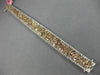 ESTATE LARGE 22.84CT MULTI COLOR DIAMOND 18KT WHITE & ROSE GOLD TENNIS BRACELET