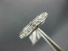 WIDE 2.7CT DIAMOND 14K WHITE GOLD ROUND 3D ETERNITY WEDDING ANNIVERSARY RING 990