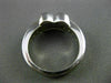 ESTATE WIDE .32CT ROUND DIAMOND 14KT WHITE GOLD X & O DESIGN LOVE RING #17451