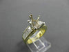 ESTATE WIDE 1.60CT DIAMOND 18KT TWO TONE GOLD SEMI MOUNT ENGAGEMENT RING #10870