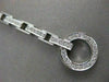 ESTATE 1.00CTW DIAMOND 14KT WHITE GOLD OPEN CIRCLE LINE BRACELET 7" INCH #20996