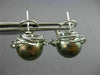 ESTATE LARGE .60CT DIAMOND & AAA TAHITIAN PEARL 18KT WHITE GOLD CLIP ON EARRINGS