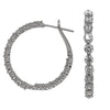 2.07CT DIAMOND 18KT WHITE GOLD 3D ROUND SHARED PRONG INSIDE OUT HANGING EARRINGS